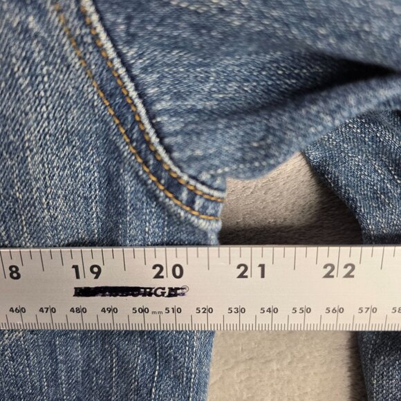 Womens Calvin Klein Jeans Blue Denim Jacket Button Front 100% Cotton Size M - Picture 4 of 6